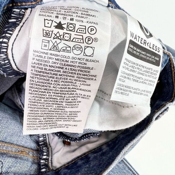 Levi's Premium Skinny Jeans Women's 24 High Rise Wedgie Button Fly Frayed Hem - Picture 6 of 12